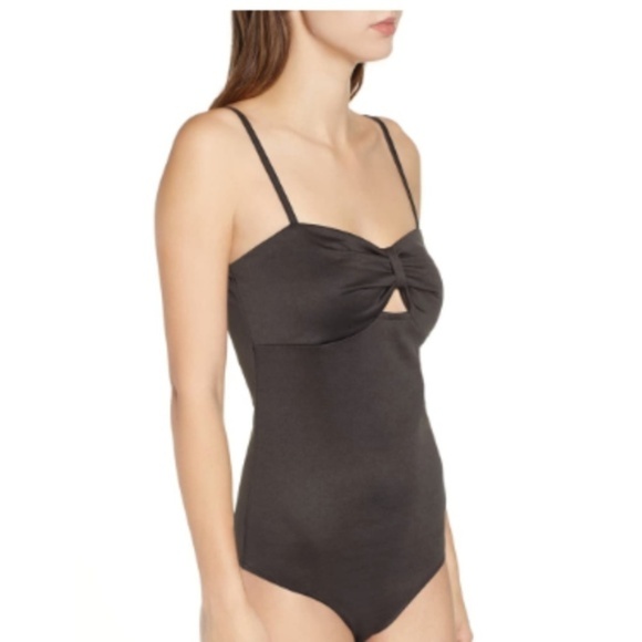 Nordstrom Code x Mode Black Tank Bodysuit NWT XS New - Picture 4 of 7